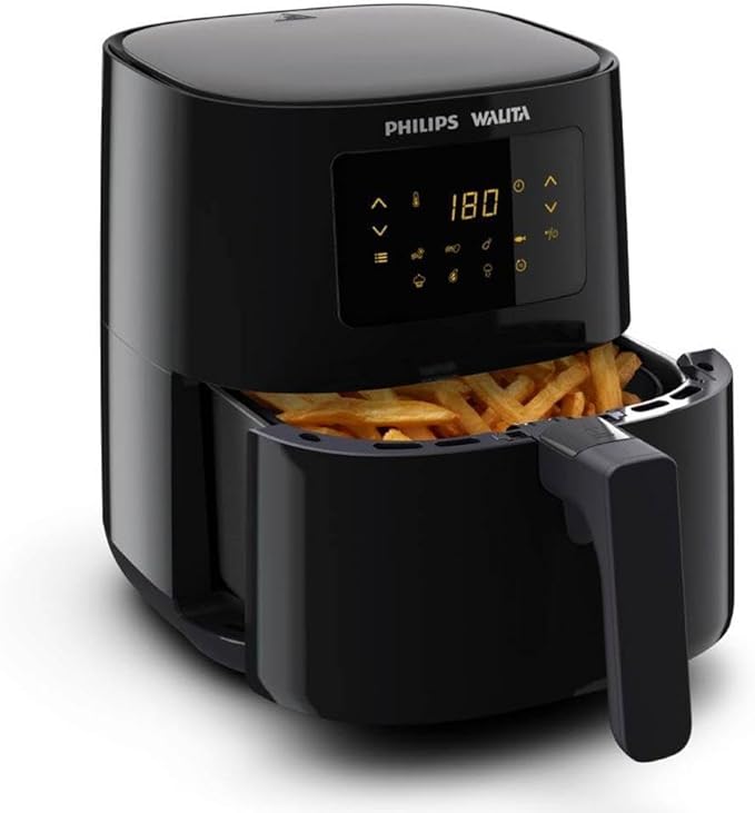 Philips Walita RI9252:91 Série 3000 - Fritadeira Airfryer Digital, 4.1L de capacidade, 1400W, Preta